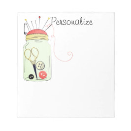 Vintages Nähset Notizblock