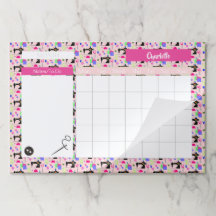 Vintages Nähthema Personalisierter Monatskalender