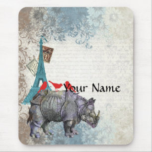 Vintages Nashorn Mousepad