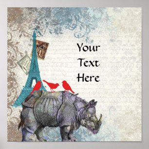 Vintages Nashorn Poster