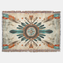 Vintages Native Feather Retro Dream Catcher Muster