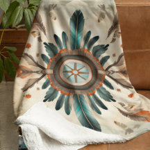 Vintages Native Feather Retro Dream Catcher Muster