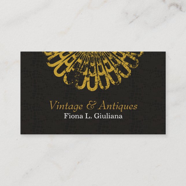 Vintages Naturmuster Terminkarte (Vorderseite)