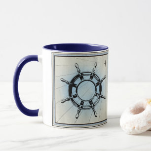 Vintages Navigationsrad Tasse