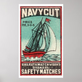 Vintages Navy Cut Travel Poster