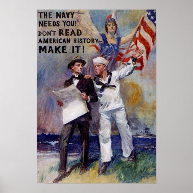 Vintages Navy-Rezidiv-Poster Poster (Vorne)