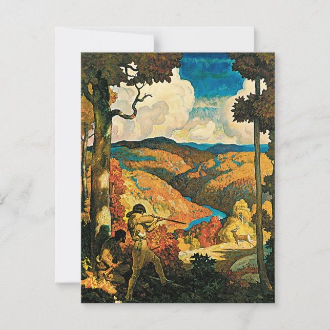 Vintages NC Wyeth Travel Poster in Old Kentucky (Vorderseite)