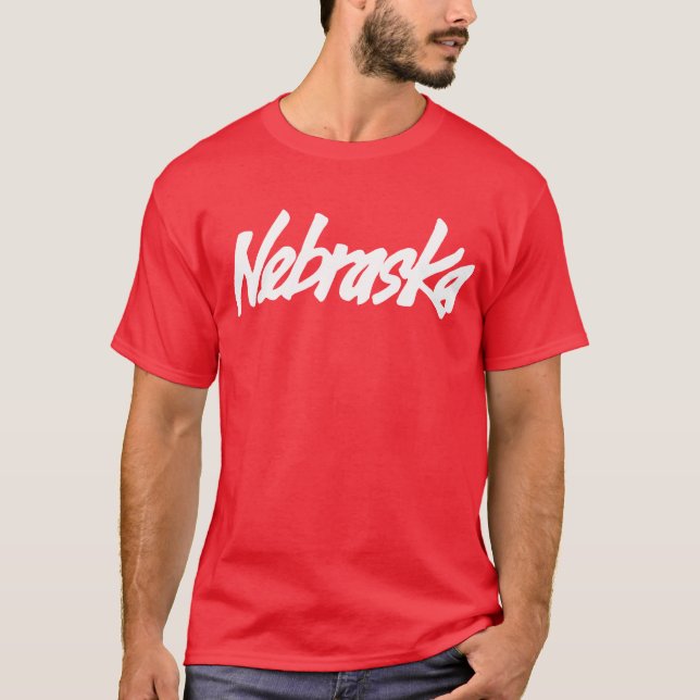 Vintages Nebraska-Logo-T-Shirt T-Shirt (Vorderseite)