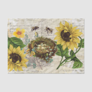 Vintages Nest-Turnierpapier Seidenpapier