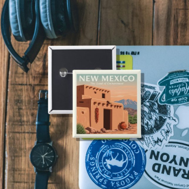 Vintages neues Mexiko Button (Von Creator hochgeladen)