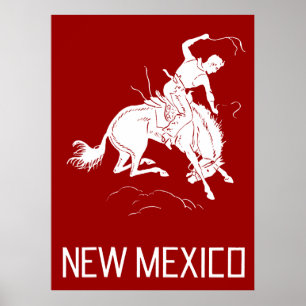 Vintages neues Mexiko Poster