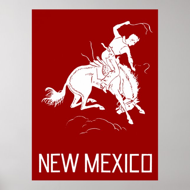 Vintages neues Mexiko Poster (Vorne)