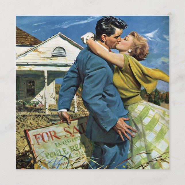 Vintages New House, Adresswechsel Ankündigung (Vorderseite)