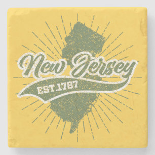 Vintages New Jersey Steinuntersetzer