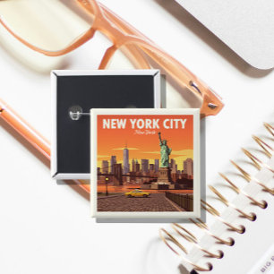 Vintages New York Button