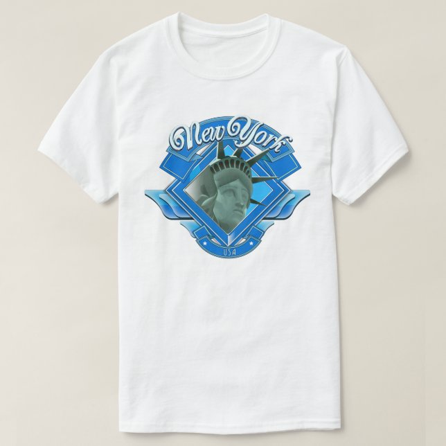 Vintages New York-Liberty-Logo T-Shirt (Design vorne)