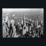 Vintages New Yorker City Art Deco Poster<br><div class="desc">Zeigen Sie Ihre Liebe von New York City mit diesem Vintagen Foto von Midtown Manhattan.</div>