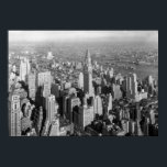 Vintages New Yorker City Art Deco Poster<br><div class="desc">Zeigen Sie Ihre Liebe von New York City mit diesem Vintagen Foto von Midtown Manhattan.</div>
