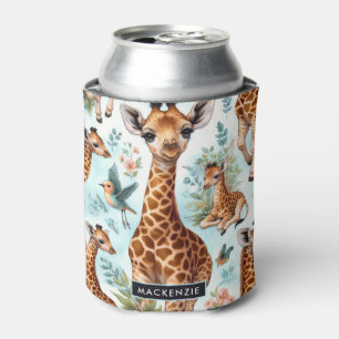 Vintages Niedliches Baby Giraffe Muster Dosenkühler