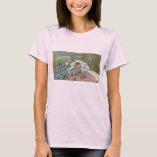 Vintages Niedliches Baby-Spielen in der Kinderkrip T-Shirt
