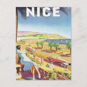 Vintages Nizza Frankreich Postkarte