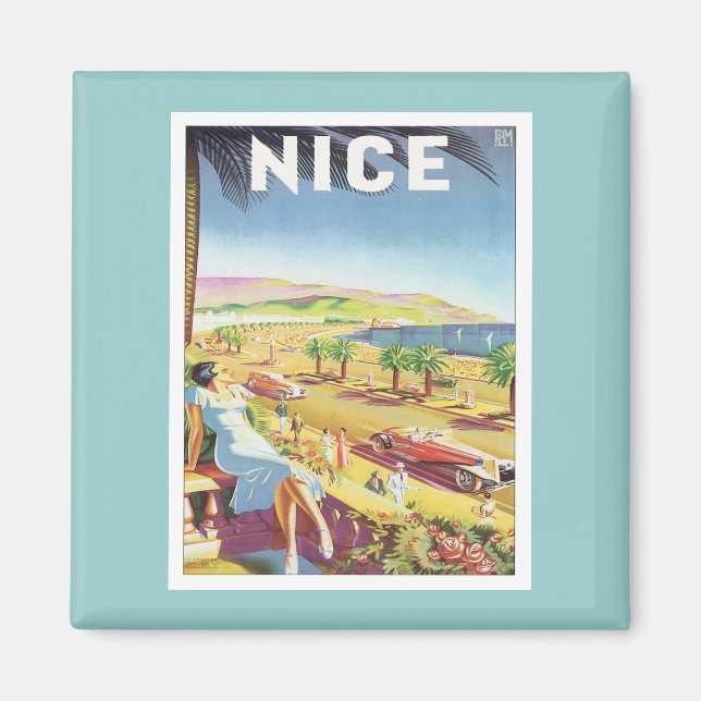 Vintages Nizza Magnet (Vorne)