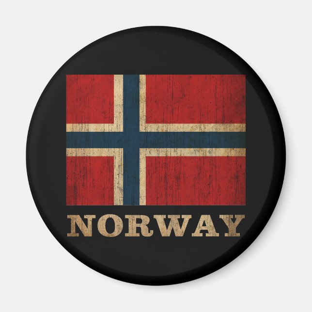 Vintages Norwegen Magnet (Vorne)