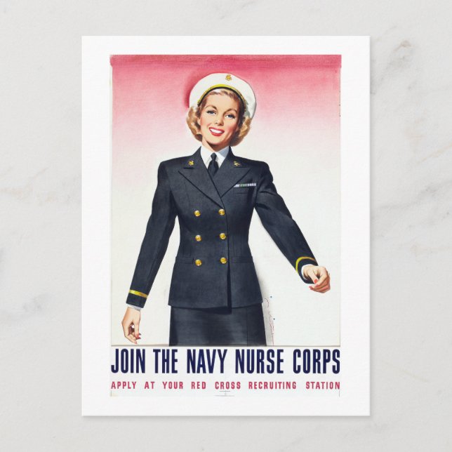 Vintages Nursekorps 2. Weltkrieg Postkarte (Vorderseite)