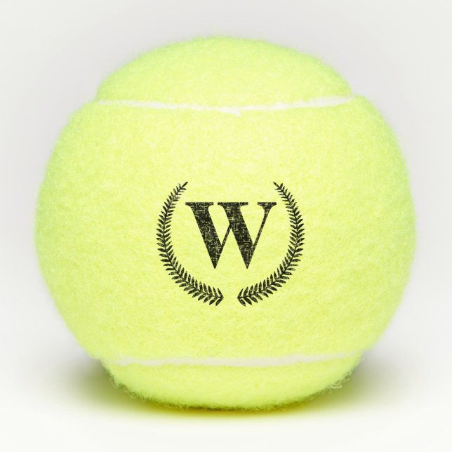 Vintages OBF Serienmonogramm Tennisbälle (Vorderseite)