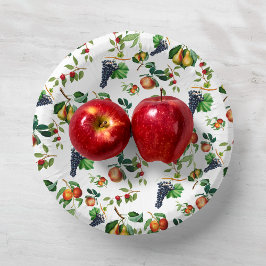 Vintages Obst Pappteller