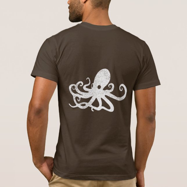 Vintages Octopus-Shirt T-Shirt (Rückseite)