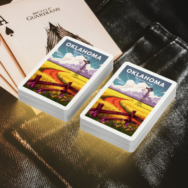 Vintages Oklahoma Spielkarten (Von Creator hochgeladen)