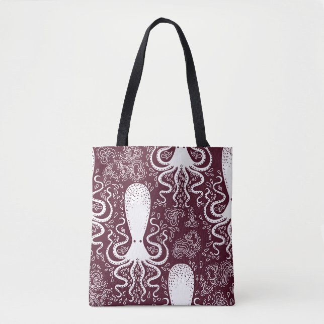 Vintages Oktopus-Muster. Tasche (Vorderseite)