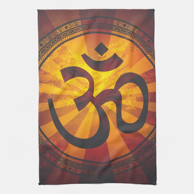 Vintages OM-Symbol Handtuch (Vertikal)