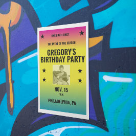 Vintages Ombre Concept Poster mit Foto Custom