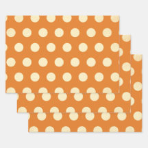 Vintages Orange Polka-Dot-Muster