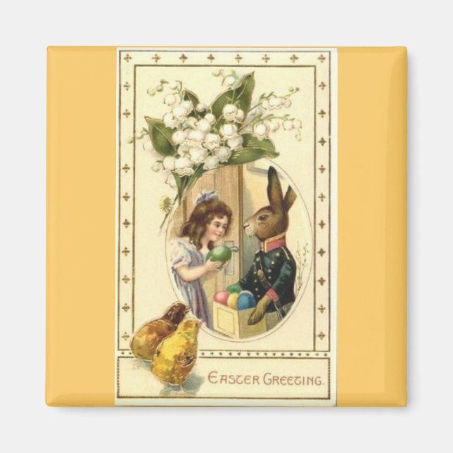 Vintages Osterkunstmagazin Magnet (Vorne)