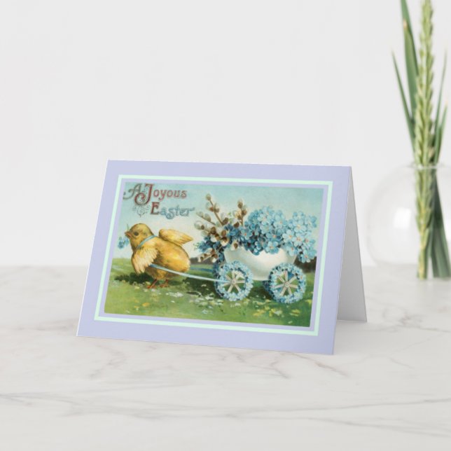 Vintages Ostern Feiertagskarte (Vorderseite)