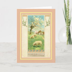 Vintages Ostern Feiertagskarte