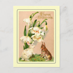 Vintages Ostern Feiertagspostkarte