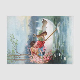 Vintages Ostern Seidenpapier