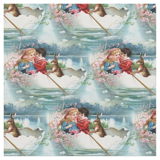 Vintages Ostern Stoff (Nahaufnahme)