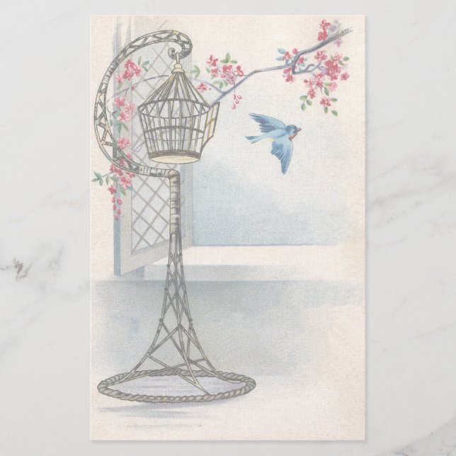 Vintages Osternblumenbriefpapier Briefpapier (Vorderseite)