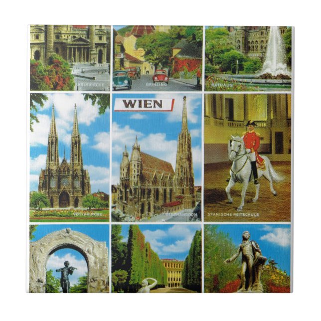 Vintages Österreich, Wien, Wien, Multiview Fliese (Vorderseite)