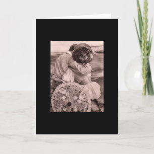 Vintages Paar Feiertagskarte