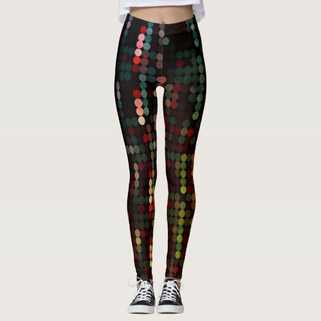 Vintages Paillette Ähnliches Leggings (Vorderseite)