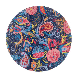 Vintages Paisley Nahtloses Muster Schneidebrett