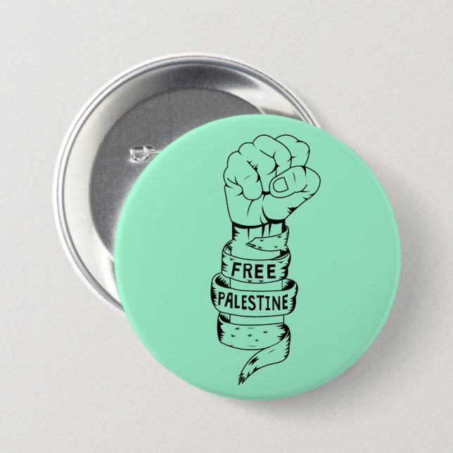 Vintages Palästina Button (Vorne & Hinten)