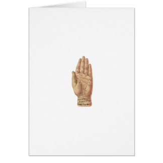 Vintages Palm Reading Diagramm