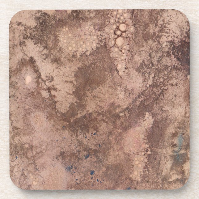 Vintages Papier 4 Untersetzer (Vorderseite)